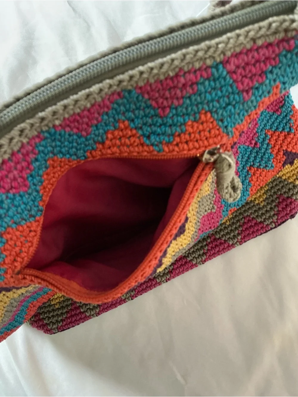 The Sak Multicolor Zigzag Crochet Tote with Purple Base - Picture 15 of 15